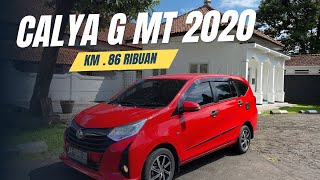 TOYOTA CALYA G MT 2020 MERAH  REVIEW amp DI JUAL ‼️ 081225137893 [upl. by Myrtia]