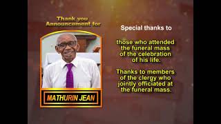 Mathurin Jean Thank You [upl. by Esyahc]