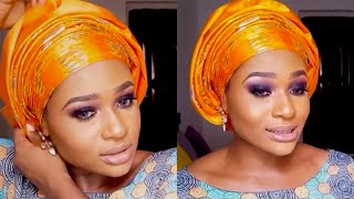 HOW TO TIE A SOFT GELE  GELE TUTORIAL  HOW TO COVER THE BACK OF YOUR GELE [upl. by Cedric791]