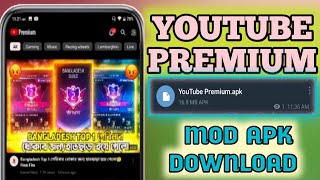 YOUTUBE PREMIUM MOD APK DOWNLOAD 😱 [upl. by Alahs]