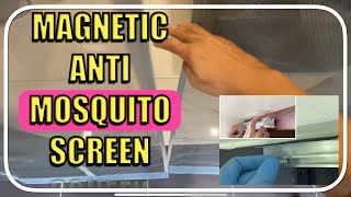 Install the selfsealing Magnetic Screen Net for sliding glass door [upl. by Evilo]