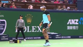 Nadal Hits Triple Shanghai Hot Shot [upl. by Ettennej249]