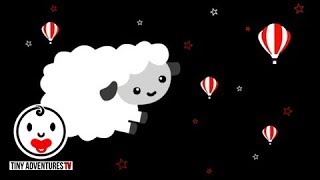 Baby Sensory  Black White Red Animation  Sleepy Time Sleepy Sheep Put newborn to sleep [upl. by Liatris]