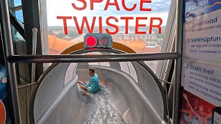 Space Twister Water Slide 💦 at Sonnentherme Lutzmannsburg 🇦🇹 [upl. by Maryly37]