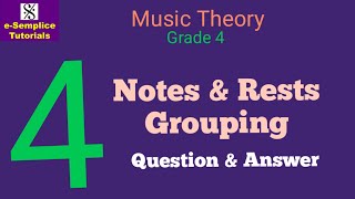 Grade 4 Notes amp Rests Grouping [upl. by Nerad453]