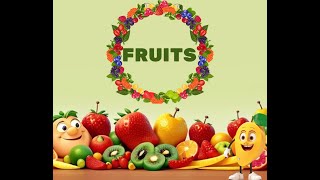 Ten fruits name spell together Learning Video for kids by childrens worlds TV 📺 [upl. by Ryon]