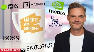 Märkte am Morgen Gold Nvidia Marvell Sartorius Dt Bank Hugo Boss HelloFresh Novo Nordisk [upl. by Euqirrne]