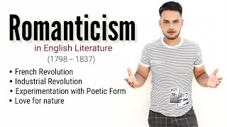 Romanticism age in english literature  Romanticism  Romantic period in Hindi [upl. by Lleruj]