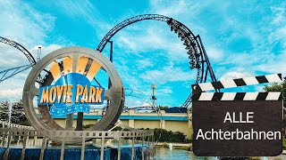 Movie Park  ALLE Achterbahnen an einem Tag 😱 [upl. by Jerrilee]