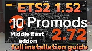 How to Download amp Install Promods 272 in ETS2 152  Middle East Addon Cabin Full Guide ets2 [upl. by Bork]