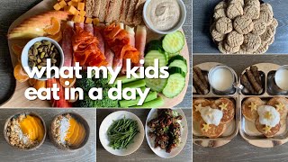 WHAT MY KIDS EAT IN A DAY  DAY 47 [upl. by Akehsat]