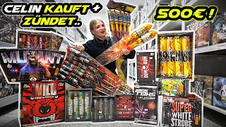 EINKAUFEN  ANZÜNDEN  Sie KAUFT für 500€ FEUERWERK und BALLERT es DIREKT alles hoch [upl. by Gnuh509]