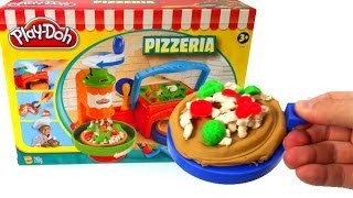 Play Doh Pizzeria Playset pizza playdough by Lababymusica [upl. by Bradeord704]