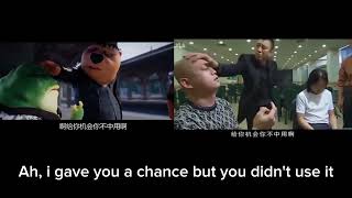 Chinese beaver and frog meme comparison with english subtitles [upl. by Lockwood]