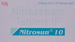 Nitrosun 10 Tablets  Medicine for Insomnia  Uses Dose Side Effects Precautions  MedPharma 24x7 [upl. by Braasch]