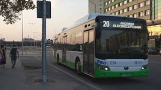 Poland Białystok bus 20 ride from KardSWyszyńskiegoUrząd Marszałkowski to Radzymińska [upl. by Aiuqal]