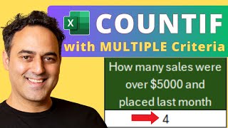 Using COUNTIF with Multiple Criteria in Microsoft Excel [upl. by Sawyere]