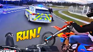 BIKERS VS COPS  Best Motorcycle Police Chases 2024 [upl. by Jesh]