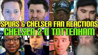 SPURS amp CHELSEA FANS REACTION TO CHELSEA 20 TOTTENHAM  FANS CHANNEL [upl. by Annayoj]