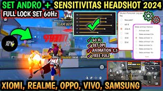 ‼️PENGATURAN FF AUTO HEADSHOT ONE SHOT ☠️🎯 SET ANDRO  SENSITIVITAS FF AUTO HEADSHOT 2024🔐 [upl. by Hillhouse]