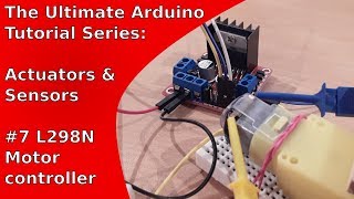 How to control a DC motor the Arduino Uno L298N  UATS AampS 7 [upl. by Karim]