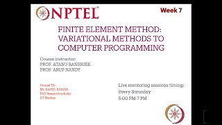 Two Dimensional Heat Conduction problems with MATLAB  NPTEL  FINITE ELEMENT METHOD  week07 [upl. by Eislek]