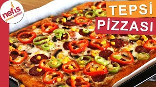 15 Dakikada Anne Usulü TEPSİ PİZZASI  En Kolay Pizza Tarifi [upl. by Willis]