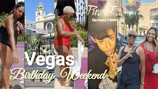 How I Celebrated my Birthday in VEGAS Part 1 vegas purplerain birthday [upl. by Enyrhtac]