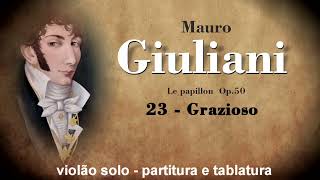 23  Grazioso  Mauro Giuliani  Le papillon  op 50 [upl. by Nesta767]