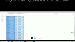 Realtek Audio driver 6096941 on Windows1123H2226313880GBB760MDS3HAXrev12 [upl. by Lory]