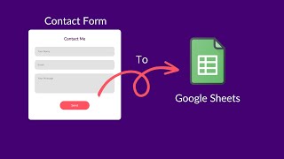 Contact Form Data to Google Sheets using Google Apps Script  Javascript CSS and HTML [upl. by Alomeda]