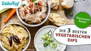 😍😍 Die 3 BESTEN vegetarischen Dips im Thermomix® Super einfach in nur 10 Minuten 😱 [upl. by Nehgem]