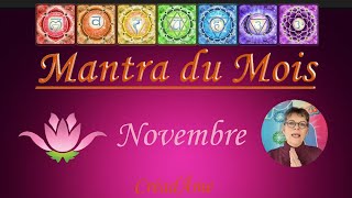 MANTRA ENERGETIQUE NOVEMBRE developpementspirituel guidance astrologie horoscope spiritualité [upl. by Africa]