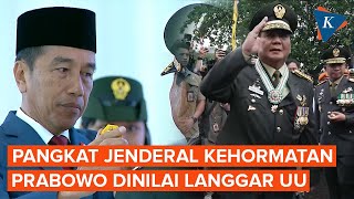 Beri Pangkat Jenderal Kehormatan Jokowi Harusnya Cabut Keppres Pemberhentian Prabowo Dulu [upl. by Nahtaj]