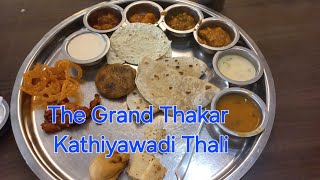 Special Kathiyawadi Thali at The Grand Thakar😋 👌trending video AnnaGlow Kitchen Kathiyawadi reel [upl. by Sotsirhc]