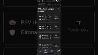 UEFA Youth League Football Scores uefayouthleague [upl. by Nobel733]