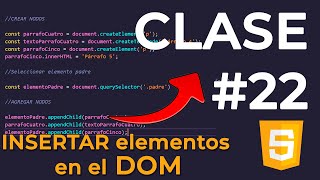 ⭐ JS 22 APRENDE a USAR createElement appendChild append 📚 Curso JAVASCRIPT [upl. by Adnawuj]