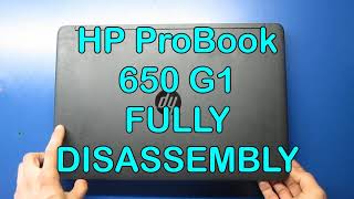 HP probook 650 G1 disassembly NO SOUND [upl. by Nyllewell]