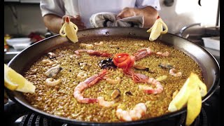 Paella de marisco de Senyoret Un arroz para no ensuciarse las manos [upl. by Lajes]