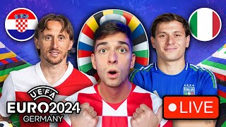 CROATIA VS ITALY  EURO 2024 LIVE Watchalong [upl. by Sacul]