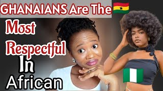 GHANAIANS Are Cultured With Respect In Africa While Nigerians Are Not Because Of JARVIS [upl. by Mariand]