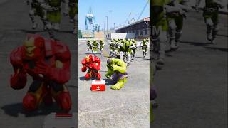 GTA V SPIDERMAN EPIC SAVING HULK AND IRONMAN FROM DOCTOR DOOM ARMY shorts [upl. by Busey]