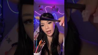 Doing Your Makeup With Color Pencils✏️asmr shorts [upl. by Ulland277]