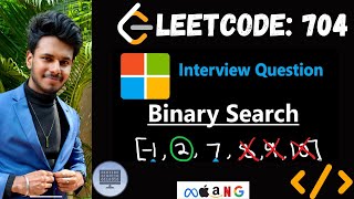 Leetcode 704  Binary Search  Java  Approach  Code [upl. by Cirdla926]