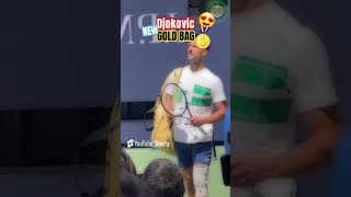 Djokovic GOLD BAG at US Open 2024 🥇 tennis usopen djokovic [upl. by Bryanty296]