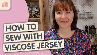 Sewing Techniques How to Sew with Viscose Jersey [upl. by Eelitan]