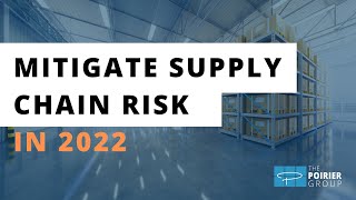 How can Organizations Mitigate Supply Chain Risk in 2022 [upl. by Mahda]