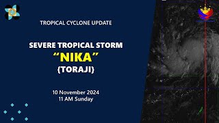 Press Briefing Severe Tropical Storm NikaPH Toraji at 11 AM  November 10 2024  Sunday [upl. by Stander]