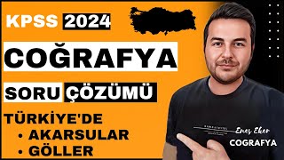 14 KPSS 2024 I Türkiyede Akarsular Ve Göller I SORU ÇÖZÜMÜ I Enes Hoca kpsscoğrafya kpss2024 [upl. by Efthim]