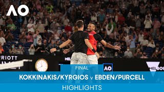 KokkinakisKyrgios v EbdenPurcell Highlights F  Australian Open 2022 [upl. by Ttevi]